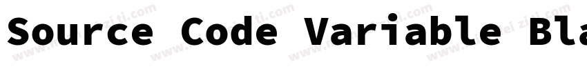 Source Code Variable Black字体转换